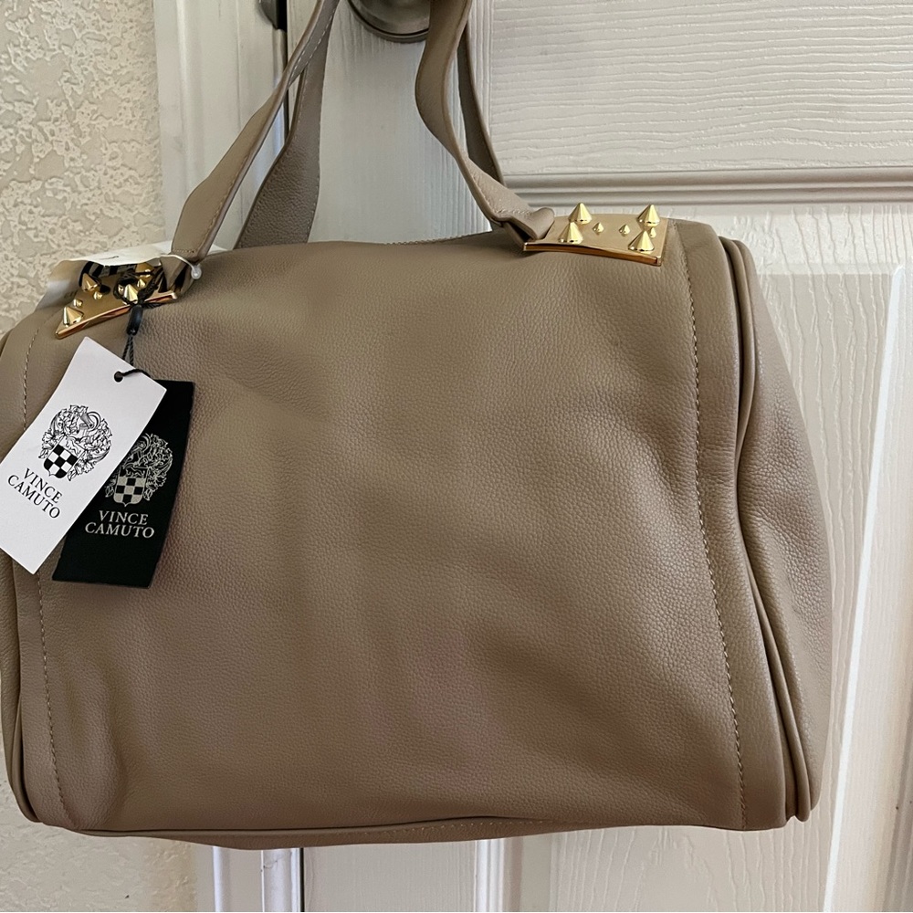 New Vince Camuto “Dexter 2 Duffel” Leather Bag - Picture 2 of 5